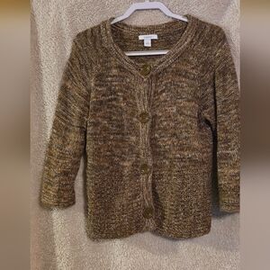 Dressbarn Brown Knit Sweater